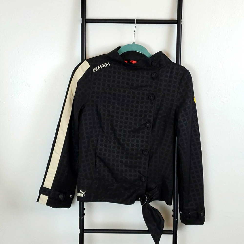 Collaboration Puma Ferrari moto jacket black women size XS